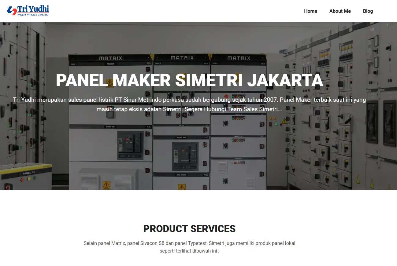 Tampilan website portofolio Sales Panel oleh Zaidly Agency